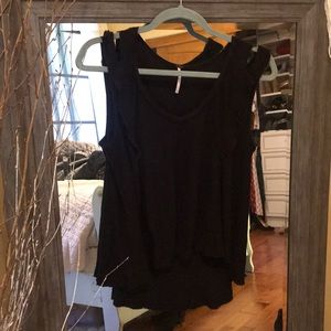 Free People dark Navy Flowy Tank